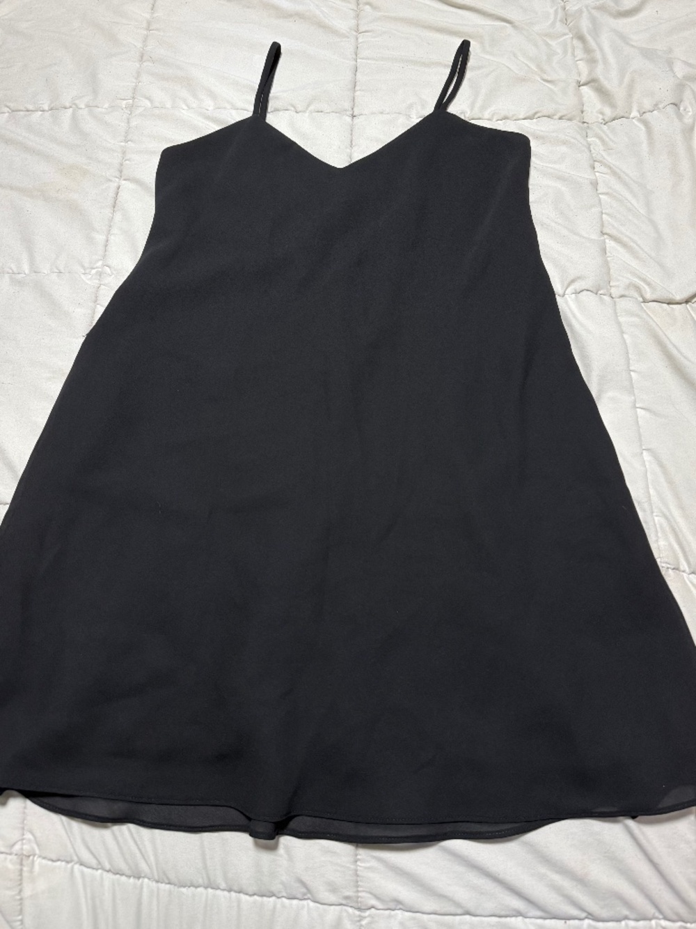 Vintage 90s Hampton Nites Slip Styled Dress Black Size 8